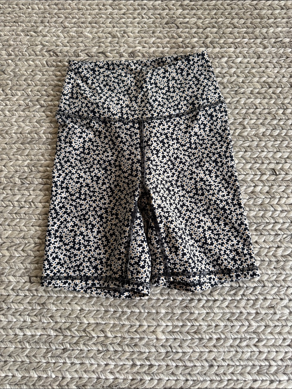 Balance Collection Black & White Floral Bike Shorts